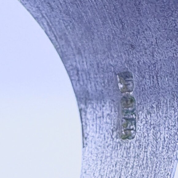 VTG Sterling Silver 925 Black Onyx Tapered Band Statement RIng Size 8.75 - Picture 8 of 10